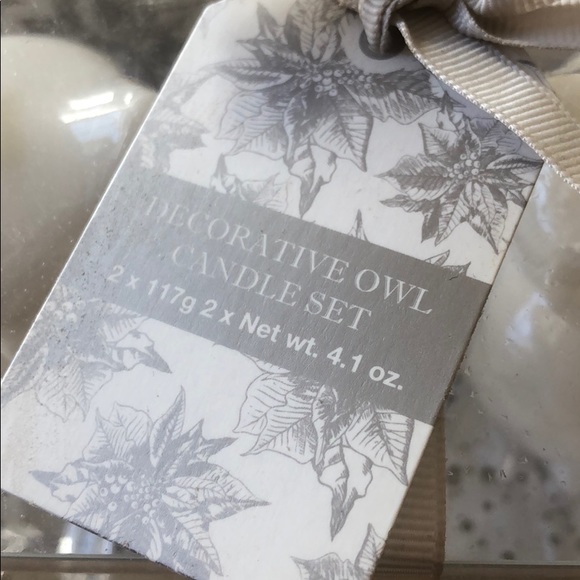 Decorative owl candle set - Picture 2 of 3